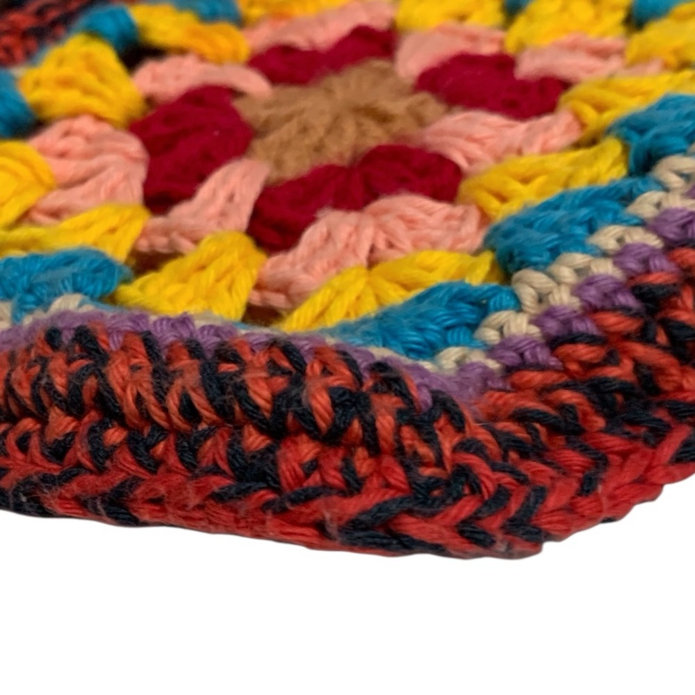 Handmade Crochet Granny Square Bag - Picture 10 of 15